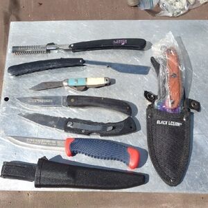 Men's Grooming  Set& Kitchen /Camping/Fillet- Black and Red